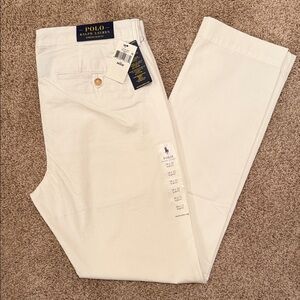 Polo Ralph Lauren White Chino Pants 34 x 32 slim fit